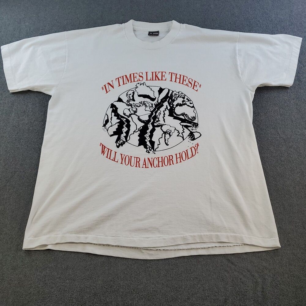 Vintage Bethany Youth Choir TShirt Single Stitch Adult XL White In Times Like Th